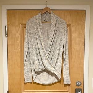 Anthropologie Saturday/Sunday Elsa Marled Wrap Top